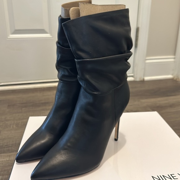 Nine West Shoes - NINE WEST leather dressy bootie